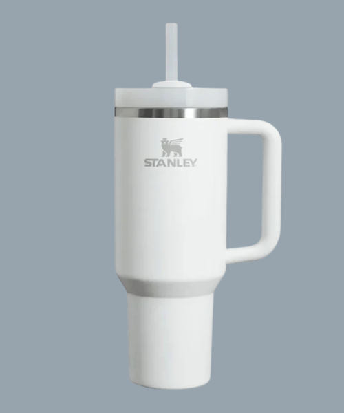 Galaxy Store Stanley 40oz White Stainless Steel Vacuum Insulated Tumbler with Lid & Straw - Hot/Cold