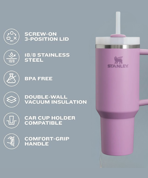 Stanley Purple Tumbler – Insulated Stainless Steel Travel Mug | Stylish & Durable Design