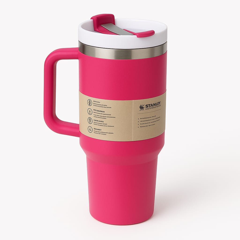 Stanley Cosmo Pink Tumbler – Insulated Stainless Steel Travel Mug | Stylish & Durable Design