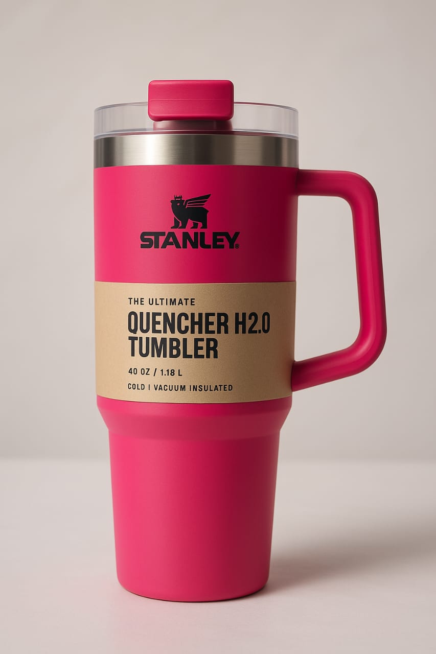 Stanley Cosmo Pink Tumbler – Insulated Stainless Steel Travel Mug | Stylish & Durable Design